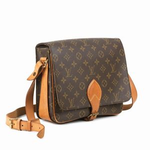 LOUIS VUITTON TRACOLLA CARTOUCHERE  - Asta VINTAGE: BORSE E ACCESSORI DI HERMES, LOUIS VUITTON E ALTRE GRANDI MAISON - Associazione Nazionale - Case d'Asta italiane