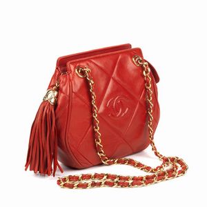 CHANEL MINI TRACOLLA VINTAGE  - Asta VINTAGE: BORSE E ACCESSORI DI HERMES, LOUIS VUITTON E ALTRE GRANDI MAISON - Associazione Nazionale - Case d'Asta italiane