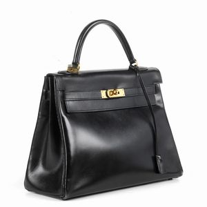 HERMES : HERMES KELLY 32  - Asta VINTAGE: BORSE E ACCESSORI DI HERMES, LOUIS VUITTON E ALTRE GRANDI MAISON - Associazione Nazionale - Case d'Asta italiane