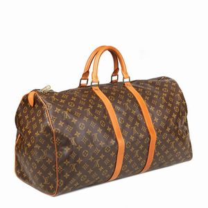 LOUIS VUITTON BORSA VIAGGIO KEEPALL 55  - Asta VINTAGE: BORSE E ACCESSORI DI HERMES, LOUIS VUITTON E ALTRE GRANDI MAISON - Associazione Nazionale - Case d'Asta italiane