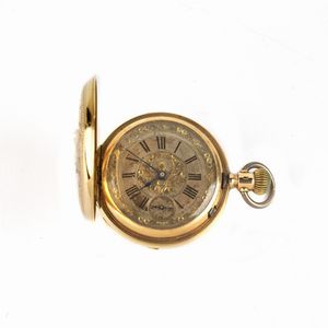 A. QUARTIER WEBER OROLOGIO DA TASCA A OCCHIO DI BUE  - Asta OROLOGI - Associazione Nazionale - Case d'Asta italiane