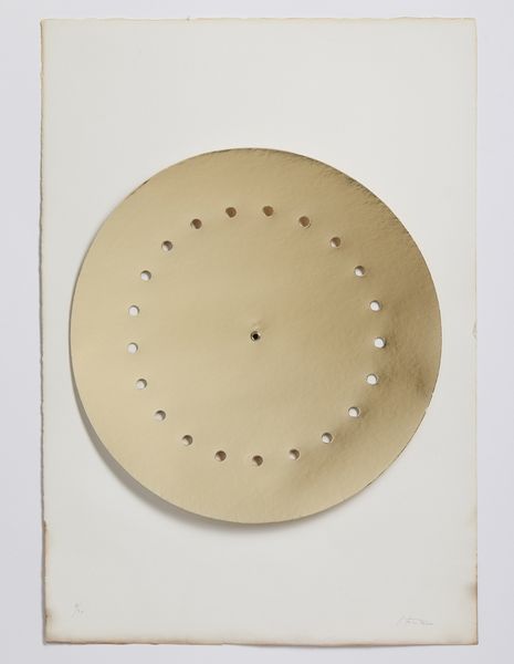 FONTANA LUCIO (1899 - 1968) : Disco spaziale (oro).  - Asta Asta 431 | GRAFICA MODERNA, FOTOGRAFIA E MULTIPLI D'AUTORE Online - Associazione Nazionale - Case d'Asta italiane