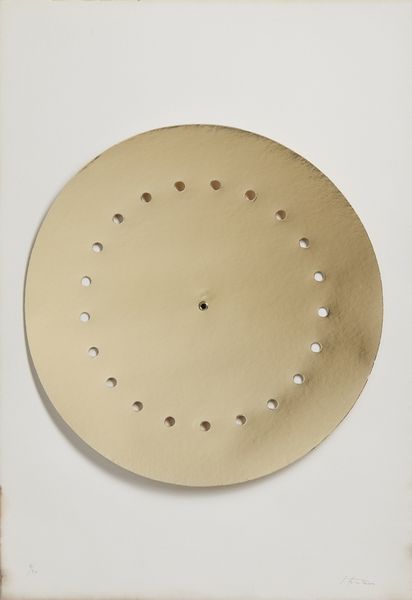 FONTANA LUCIO (1899 - 1968) : Disco spaziale (oro).  - Asta Asta 431 | GRAFICA MODERNA, FOTOGRAFIA E MULTIPLI D'AUTORE Online - Associazione Nazionale - Case d'Asta italiane