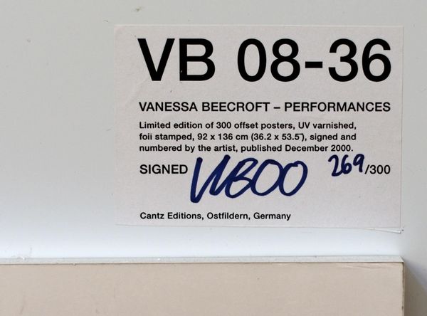 BEECROFT VANESSA (n. 1969) : VB 08-36.  - Asta Asta 431 | GRAFICA MODERNA, FOTOGRAFIA E MULTIPLI D'AUTORE Online - Associazione Nazionale - Case d'Asta italiane