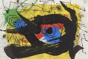 MIRO' JOAN (1893 - 1983) : Da Derriere Le Miroir n.293: Sobretexim I. L'ecriture.  - Asta Asta 431 | GRAFICA MODERNA, FOTOGRAFIA E MULTIPLI D'AUTORE Online - Associazione Nazionale - Case d'Asta italiane