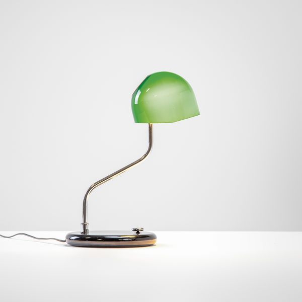 JOE COLOMBO : Lampada da tavolo mod. Shu.  - Asta Fine Design - Associazione Nazionale - Case d'Asta italiane