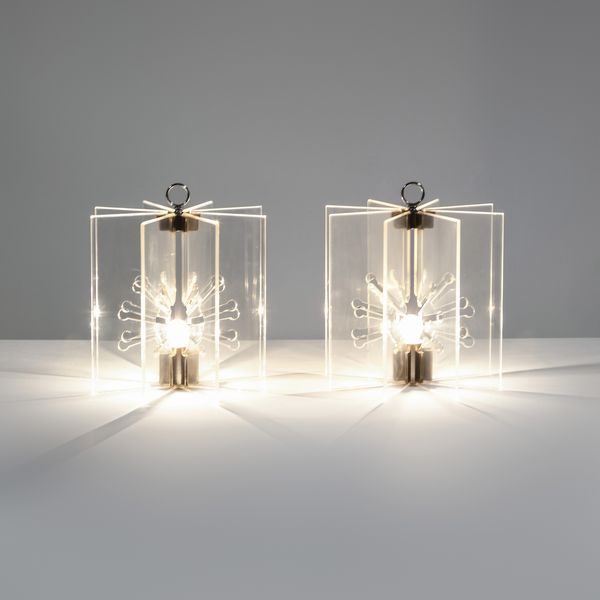 Franco Albini e Franca Helg : Due lampade da tavolo mod. 524  - Asta Fine Design - Associazione Nazionale - Case d'Asta italiane