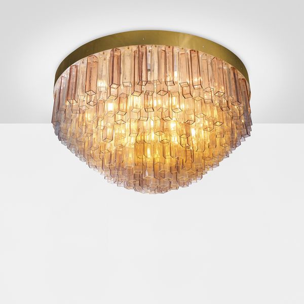 Barovier & Toso : Grande lampada a plafone.  - Asta Fine Design - Associazione Nazionale - Case d'Asta italiane