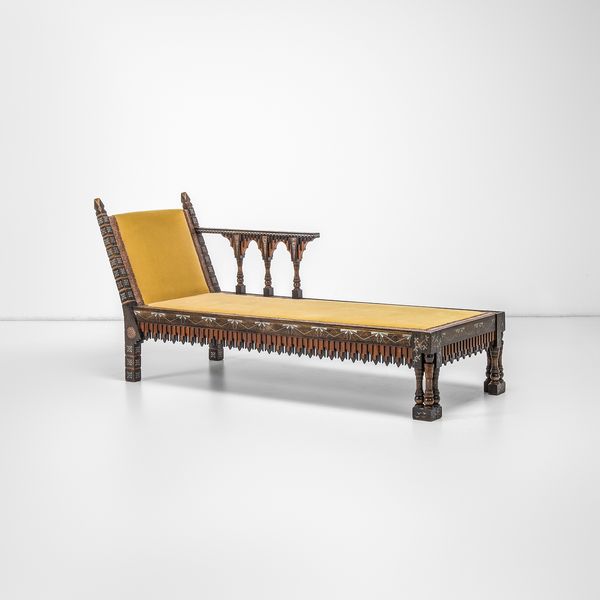 CARLO BUGATTI : Chaise Longue  - Asta Fine Design - Associazione Nazionale - Case d'Asta italiane