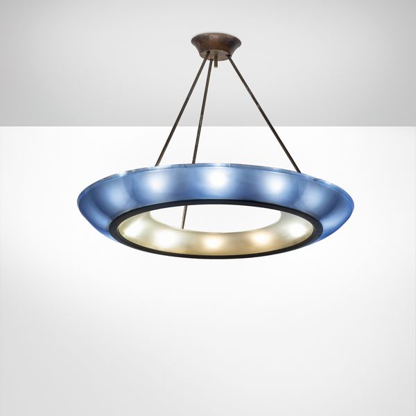 MAX INGRAND : Lampada a sospensione mod. 1881  - Asta Fine Design - Associazione Nazionale - Case d'Asta italiane