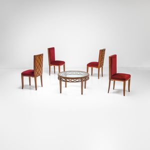 GIO PONTI : Quattro sedie.  - Asta Fine Design - Associazione Nazionale - Case d'Asta italiane