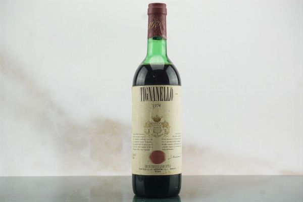 Tignanello Antinori 1978  - Asta Smart Wine 2.0 | Christmas Edition - Associazione Nazionale - Case d'Asta italiane