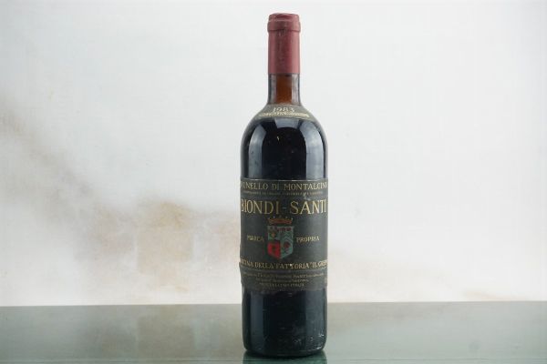 Brunello di Montalcino Biondi Santi 1983  - Asta Smart Wine 2.0 | Christmas Edition - Associazione Nazionale - Case d'Asta italiane