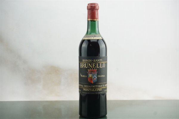 Brunello di Montalcino Riserva Biondi Santi 1958  - Asta Smart Wine 2.0 | Christmas Edition - Associazione Nazionale - Case d'Asta italiane