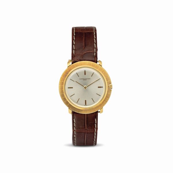 Vacheron & Constantin : Elegante Disco Volante extrapiatto carica manuale in oro giallo 18k, quadrante argent con indici a bastone  - Asta Orologi da Polso - Associazione Nazionale - Case d'Asta italiane