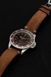 ROLEX : Raro Submariner ref 5512 Cornino in acciaio con ghiera girevole e quadrante gilt virati al marrone  - Asta Orologi da Polso - Associazione Nazionale - Case d'Asta italiane