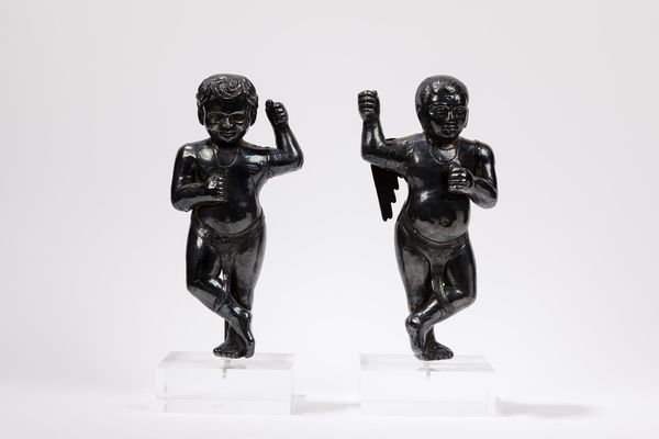 COPPIA DI FIGURE IN ARGENTO  - Asta Arte Orientale  - Associazione Nazionale - Case d'Asta italiane