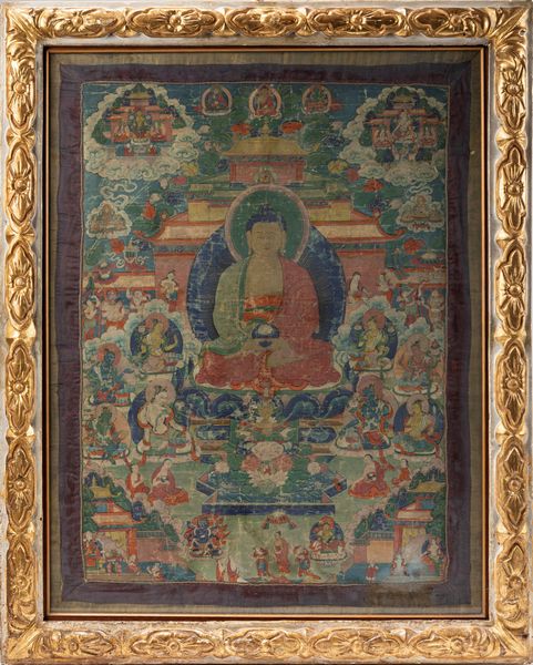 THANGKA IN SETA  - Asta Arte Orientale  - Associazione Nazionale - Case d'Asta italiane