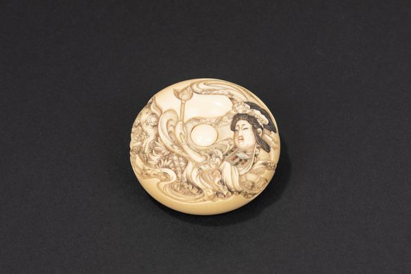 ☼NETSUKE MANJU  - Asta Arte Orientale  - Associazione Nazionale - Case d'Asta italiane