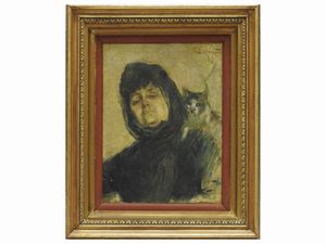 David Osipovitch Widhopff - Donna con gatto 1889
