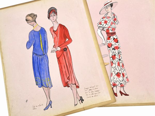 Figurini di moda  - Asta Vintagemania - Associazione Nazionale - Case d'Asta italiane