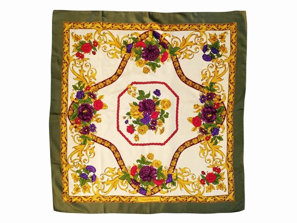 Salvatore Ferragamo, Foulard in seta  - Asta Vintagemania - Associazione Nazionale - Case d'Asta italiane