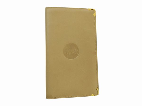 Cline, Porta documenti in pelle crema  - Asta Vintagemania - Associazione Nazionale - Case d'Asta italiane