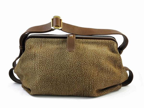 Borbonese, Doctor bag in vitello spazzolato marrone  - Asta Vintagemania - Associazione Nazionale - Case d'Asta italiane