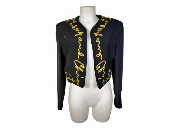 Cheap and Chic by Moschino, Bolero in lana nera  - Asta Vintagemania - Associazione Nazionale - Case d'Asta italiane