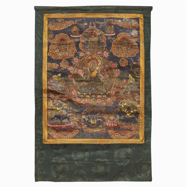 TANGKA, TIBET, SEC. XIX  - Asta Arte Orientale - Associazione Nazionale - Case d'Asta italiane