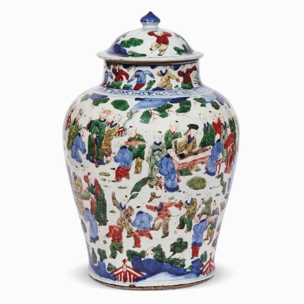 VASO, CINA, DINASTIA MING, SEC. XVI-XVII  - Asta Arte Orientale - Associazione Nazionale - Case d'Asta italiane