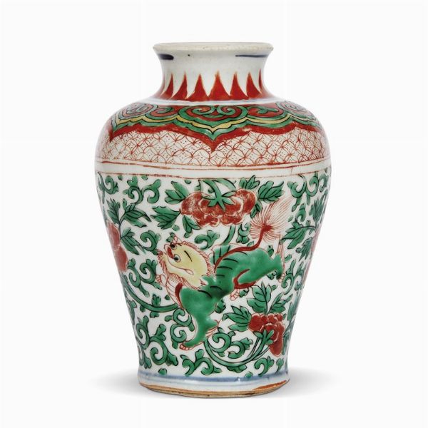 VASO, CINA, DINASTIA QING, SEC. XVII  - Asta Arte Orientale - Associazione Nazionale - Case d'Asta italiane