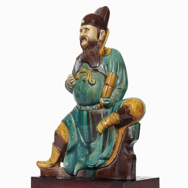 SCULTURA, CINA, DINASTIA MING, SEC. XVII  - Asta Arte Orientale - Associazione Nazionale - Case d'Asta italiane