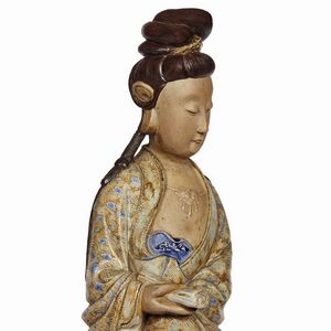 SCULTURA, CINA, DINASTIA QING, SEC. XIX  - Asta Arte Orientale - Associazione Nazionale - Case d'Asta italiane