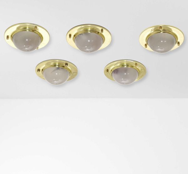LUIGI CACCIA DOMINIONI : Cinque lampade da parete mod. Tommi LSP6  - Asta Design - Associazione Nazionale - Case d'Asta italiane