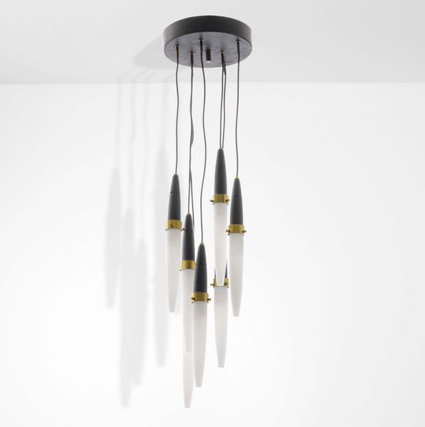 ANGELO BROTTO : Lampada a sospensione  - Asta Design - Associazione Nazionale - Case d'Asta italiane