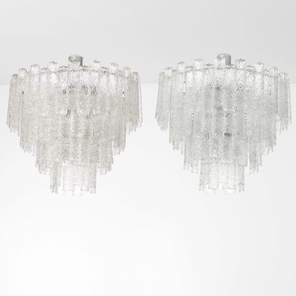 MURANO : Due lampadari  - Asta Design - Associazione Nazionale - Case d'Asta italiane