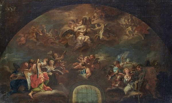 ARTISTA ROMANO DEL XVIII SECOLO : Bozzetto per un affresco  - Asta Asta 432 | ARTE ANTICA E DEL XIX SECOLO Tradizionale - Associazione Nazionale - Case d'Asta italiane