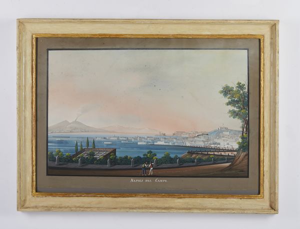 ARTISTA NAPOLETANO DEL XIX SECOLO : Gruppo di quattro dipinti raffiguranti Villa Reale, grotta di Posillipo, Napoli da Posillipo e Napoli dal Campo  - Asta Asta 432 | ARTE ANTICA E DEL XIX SECOLO Tradizionale - Associazione Nazionale - Case d'Asta italiane