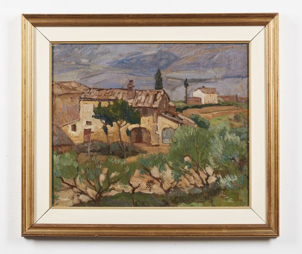 DE GRADA RAFFAELE (1885 - 1957) : Cascina a San Gimignano  - Asta Asta 432 | ARTE ANTICA E DEL XIX SECOLO Tradizionale - Associazione Nazionale - Case d'Asta italiane