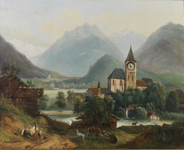 HOFFMEISTER CARL LUDWIG (1790 - 1843) : Attribuito a. Paesaggio austriaco  - Asta Asta 432 | ARTE ANTICA E DEL XIX SECOLO Tradizionale - Associazione Nazionale - Case d'Asta italiane