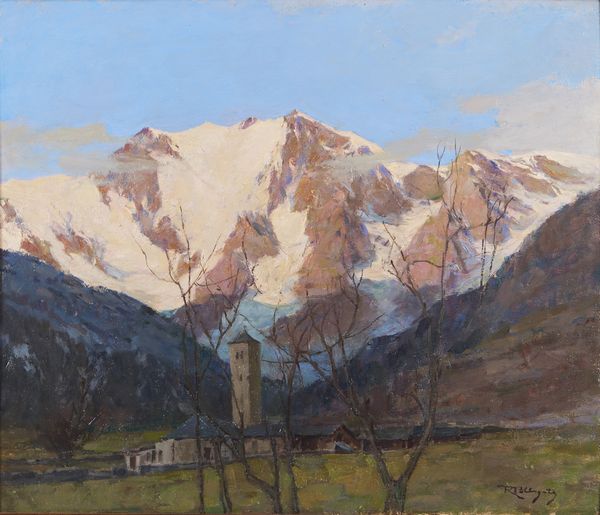 PELLEGATA ROMEO (1870 - 1946) : Il Monte Rosa da Macugnaga  - Asta Asta 432 | ARTE ANTICA E DEL XIX SECOLO Tradizionale - Associazione Nazionale - Case d'Asta italiane