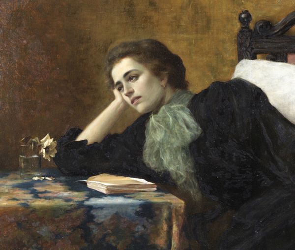 TESSARI ROMOLO  (1868 - 1925) : Pensieri  - Asta Asta 432 | ARTE ANTICA E DEL XIX SECOLO Tradizionale - Associazione Nazionale - Case d'Asta italiane