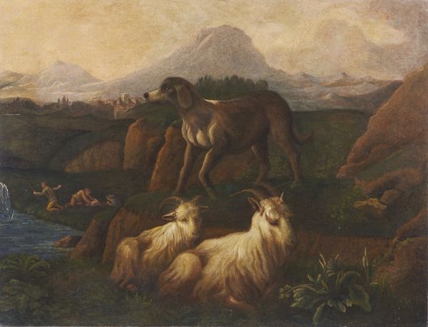 ARTISTA ROMANO DEL XVII SECOLO : Paesaggio con armenti e cane pastore  - Asta Asta 432 | ARTE ANTICA E DEL XIX SECOLO Tradizionale - Associazione Nazionale - Case d'Asta italiane