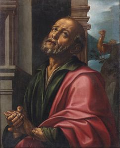 ARTISTA DEL XVI SECOLO - Il pentimento di San Pietro