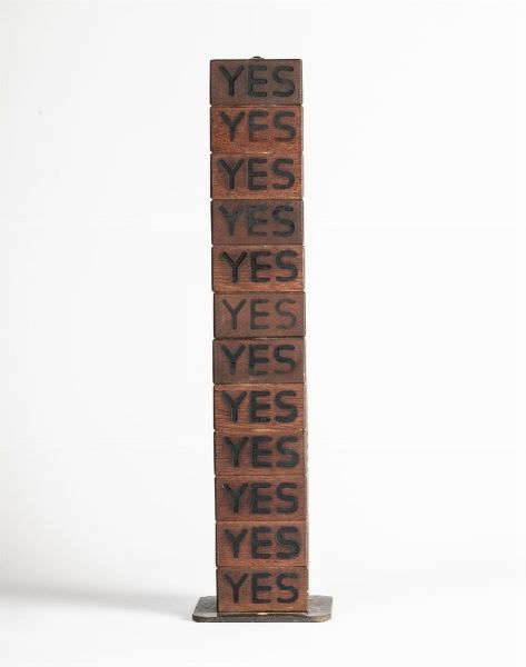 JOE TILSON : Yes  - Asta Arte Moderna e Contemporanea - Associazione Nazionale - Case d'Asta italiane