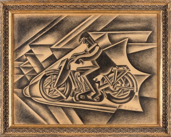 FORTUNATO DEPERO : Il motociclista  - Asta Arte Moderna e Contemporanea - Associazione Nazionale - Case d'Asta italiane