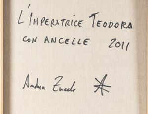 ANDREA ZUCCHI : L'imperatrice Teodora con ancelle  - Asta Arte Moderna e Contemporanea - Associazione Nazionale - Case d'Asta italiane