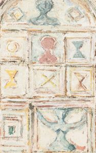 Massimo Campigli : Composizione e teatrino  - Asta Arte Moderna e Contemporanea - Associazione Nazionale - Case d'Asta italiane