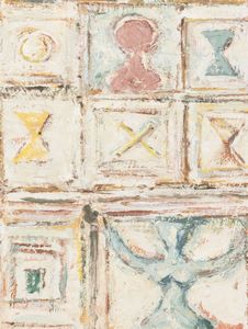 Massimo Campigli : Composizione e teatrino  - Asta Arte Moderna e Contemporanea - Associazione Nazionale - Case d'Asta italiane